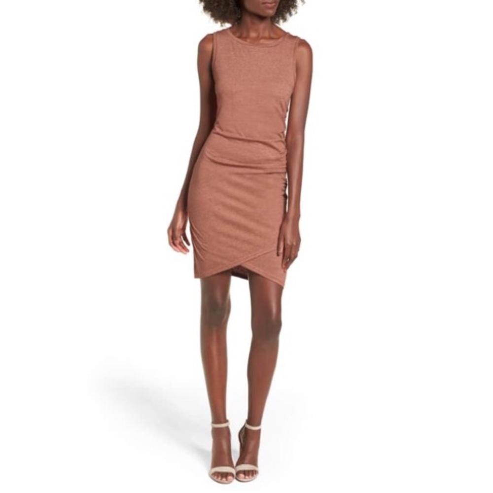 Leith Rushed Bodycon Tank Dress